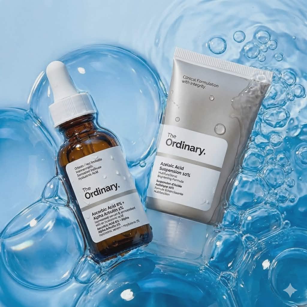 The Ordinary Ascorbic Acid 8%+ Alpha Arbutin 2% 30 ml+ The Ordinary Azelaic Acid Suspension 10% 30 ml